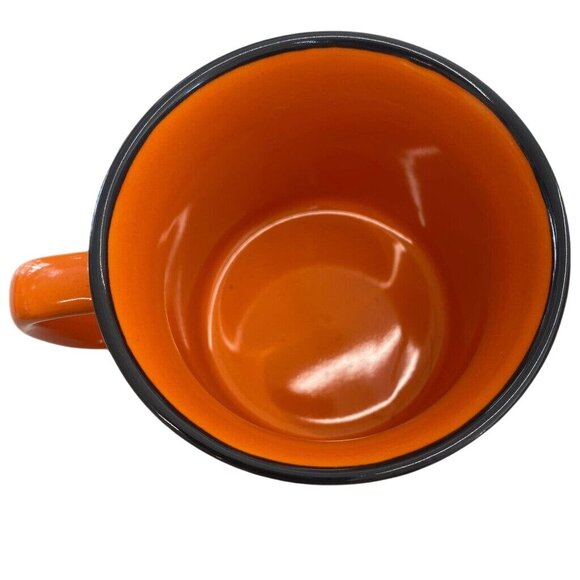 Bulleit Frontier Whiskey Advertising Ceramic Coffee Tea Mug Cup Orange - Picture 3 of 5